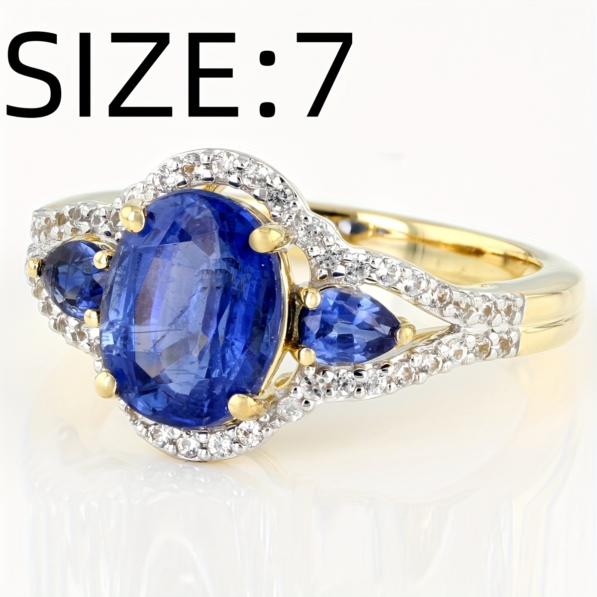 Copper Tone Ring with Synthetic Zircon, Ideal Holiday Gift